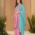 Designer mal chanderi kurta palazzo dupatta for women