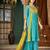 Designer mal chanderi kurta palazzo dupatta for women
