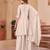 Designer mal chanderi kurta palazzo dupatta for women