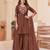 Designer mal chanderi kurta palazzo dupatta for women