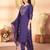 Designer embroidery thread work kurta pant dupatta for women