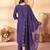 Designer embroidery thread work kurta pant dupatta for women