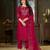 Designer embroidery thread work kurta pant dupatta for women