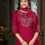 Designer embroidery thread work kurta pant dupatta for women