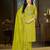 Designer embroidery thread work kurta pant dupatta for women
