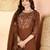 Designer embroidery thread work kurta pant dupatta for women