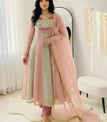 Trending salsa crush butty gown pant dupatta