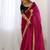 Pink sequinned supernet saree