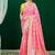 Pink woven design sequinned  banarasi saree
