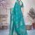 Blue ethnic motifs zari banarasi saree
