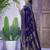 Blue ethnic motifs zari art silk banarasi saree