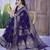 Blue ethnic motifs zari art silk banarasi saree