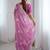 Pink embellished embroidered tissue saree