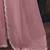 Pink ethnic motifs embroidered organza fusion saree