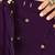 Purple embellished ready to wear saree with blouse piece