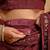 Maroon floral embroidered poly georgette saree