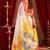 White ethnic motifs zari  linen fusion saree