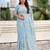 Women's turkish embroidery organza designer saree with blouse