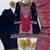 Maroon velvet embroidered suit set