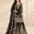 Black georgette embroidered sharara plazzo suit set