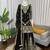 Black georgette embroidered sharara plazzo suit set