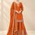 Orange designer sharara suit set