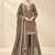 Taupe brown designer sharara suit set