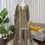 Taupe brown designer sharara suit set