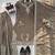 Taupe brown designer sharara suit set