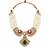 Gold plated emerald green moissanite polki choker necklace set