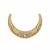 Gold plated moissanite polki choker necklace set