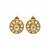 Gold plated moissanite polki choker necklace set
