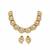 Gold plated moissanite polki floral choker necklace set