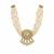 Gold plated pearl moissanite polki choker necklace set
