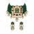 Gold plated kundan multistone beaded choker earring set