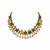 Gold plated navratna kundan pearl necklace earring set