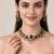 Gold plated navratna kundan pearl necklace set