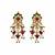Gold plated navratna kundan pearl necklace set