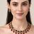 Gold plated navratna kundan pearl necklace set