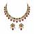Gold plated navratna kundan pearl necklace set
