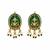 Gold plated navratna multicolor kundan choker earring set