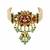 Gold plated navratna kundan pearl statement choker earring set