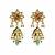 Gold plated navratna kundan pearl statement choker earring set