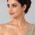 Gold plated moissanite polki jhumka earrings