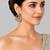 Gold plated moissanite polki statement earrings