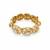 Gold plated moissanite polki statement bracelet kada