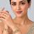 Gold plated moissanite polki bangle set