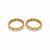 Gold plated moissanite polki bangle set