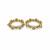 Gold plated emerald green moissanite polki bangle set