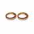 Gold plated moissanite polki bangle set
